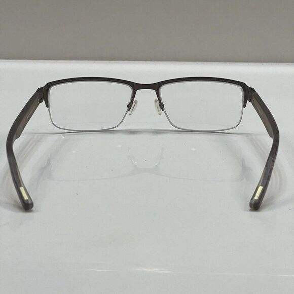 JHANE BARNES Molecular Titanium eyeglasses Frame Bronze Half Rim 55-17-140 - Picture 9 of 10